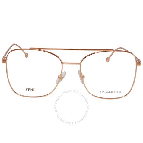 Fendi Demo Square Ladies Eyeglasses FF 0354 0DDB 55/17